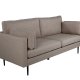 VENTURE DESIGN Boom 3 pers. sofa - brun polyester og sort stl