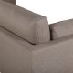 VENTURE DESIGN Boom 3 pers. sofa - brun polyester og sort stl