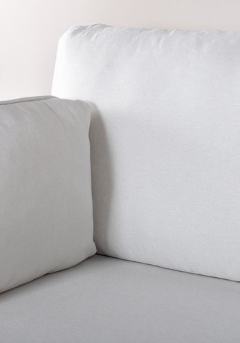 VENTURE DESIGN Boom 3 pers. sofa - lys beige polyester og sort stl