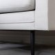 VENTURE DESIGN Boom 3 pers. sofa - lys beige polyester og sort stl