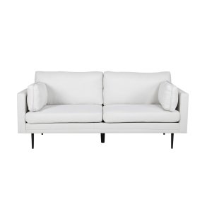 VENTURE DESIGN Boom 3 pers. sofa - lys beige polyester og sort stl