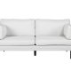VENTURE DESIGN Boom 3 pers. sofa - lys beige polyester og sort stl