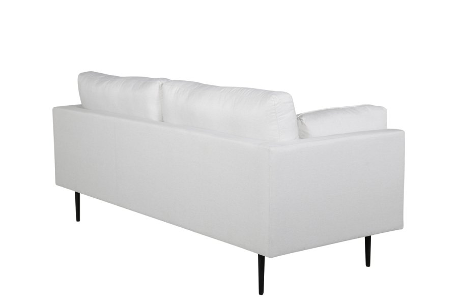VENTURE DESIGN Boom 3 pers. sofa - lys beige polyester og sort stl
