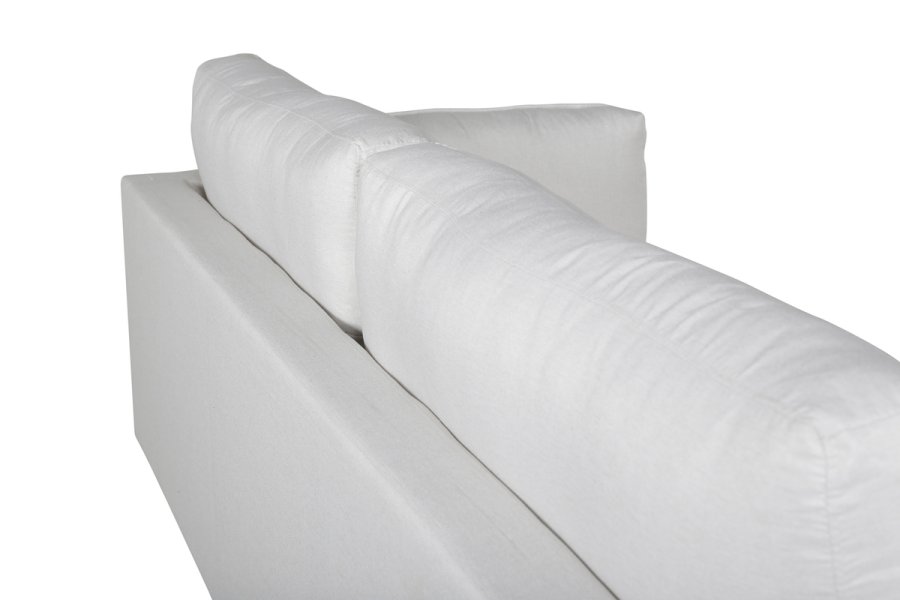 VENTURE DESIGN Boom 3 pers. sofa - lys beige polyester og sort stl