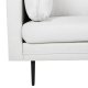 VENTURE DESIGN Boom 3 pers. sofa - lys beige polyester og sort stl