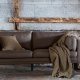 VENTURE DESIGN Boom 3 pers. sofa - brun mikrofiber og sort stl