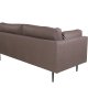 VENTURE DESIGN Boom 3 pers. sofa - brun mikrofiber og sort stl