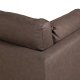 VENTURE DESIGN Boom 3 pers. sofa - brun mikrofiber og sort stl