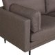 VENTURE DESIGN Boom 3 pers. sofa - brun mikrofiber og sort stl