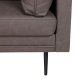 VENTURE DESIGN Boom 3 pers. sofa - brun mikrofiber og sort stl