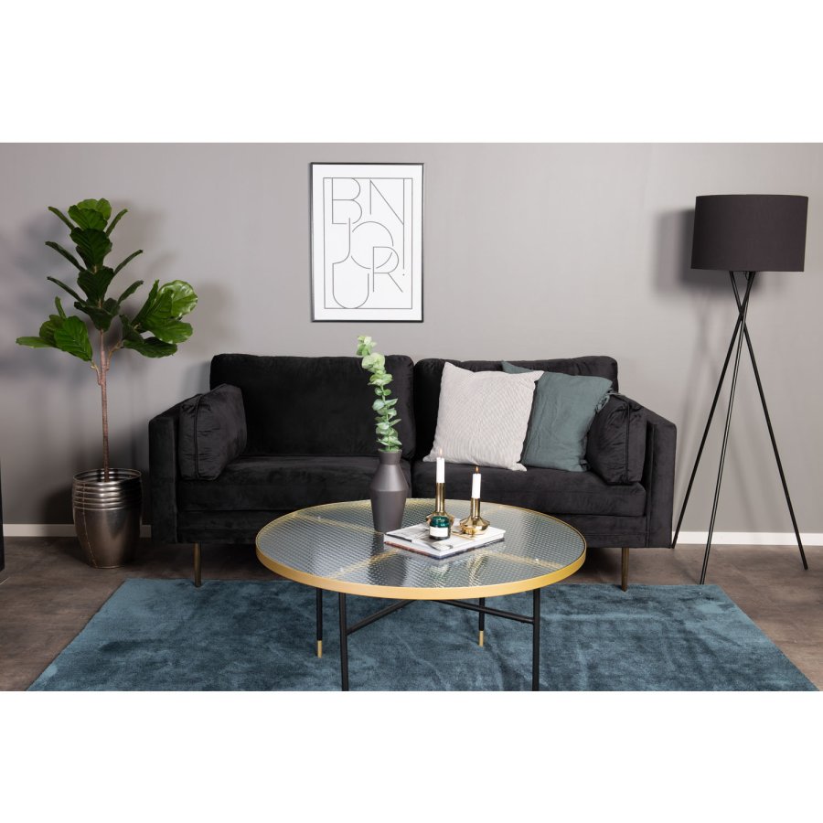 VENTURE DESIGN Boom 3 pers. sofa - sort polyester og metal