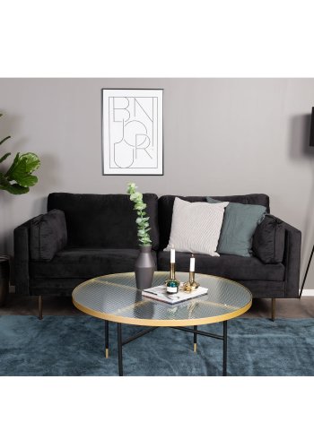 VENTURE DESIGN Boom lnestol, m. armln - sort polyester og metal og metal