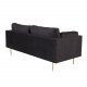 VENTURE DESIGN Boom 3 pers. sofa - sort polyester og metal