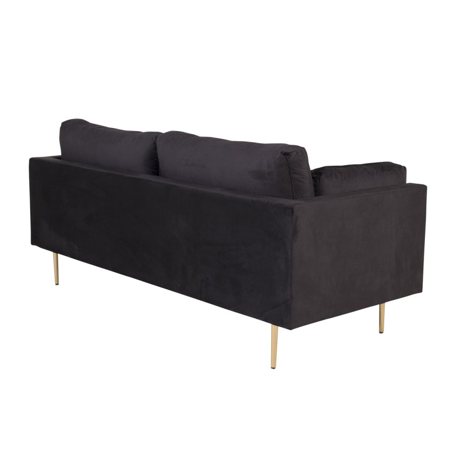 VENTURE DESIGN Boom 3 pers. sofa - sort polyester og metal