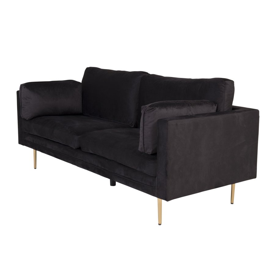 VENTURE DESIGN Boom 3 pers. sofa - sort polyester og metal