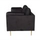 VENTURE DESIGN Boom 3 pers. sofa - sort polyester og metal