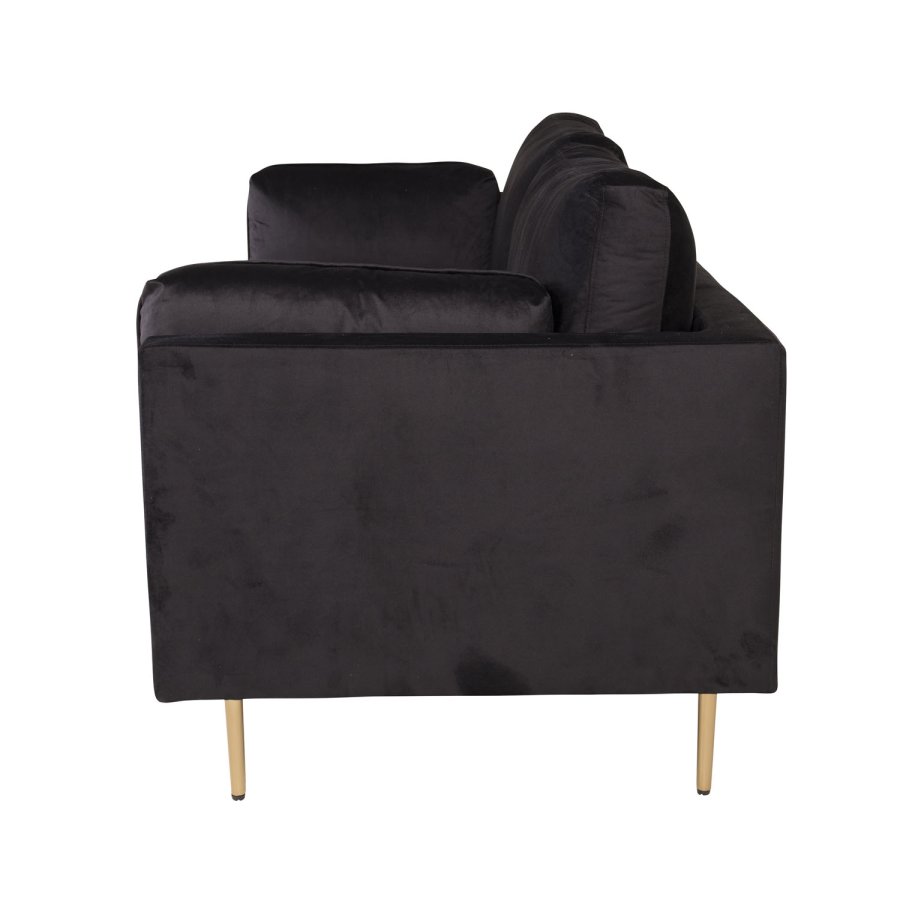 VENTURE DESIGN Boom 3 pers. sofa - sort polyester og metal