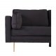 VENTURE DESIGN Boom 3 pers. sofa - sort polyester og metal