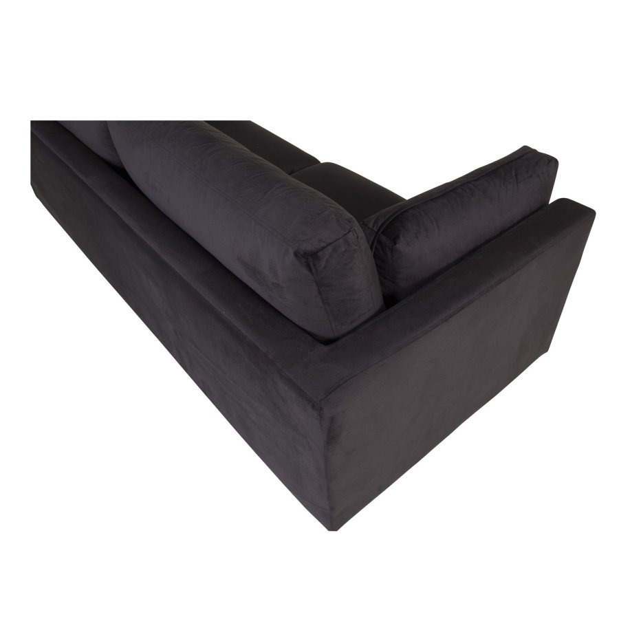VENTURE DESIGN Boom 3 pers. sofa - sort polyester og metal