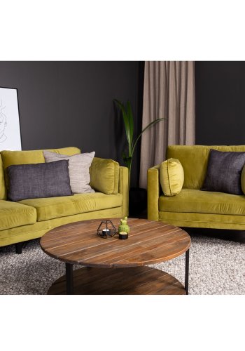 VENTURE DESIGN Boom lnestol, m. armln - grn polyester og metal