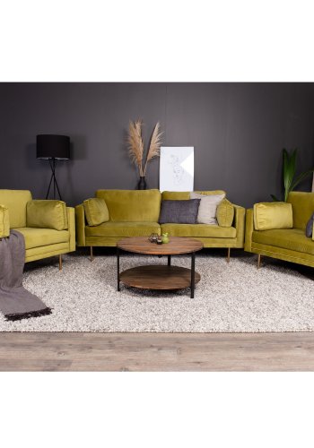 VENTURE DESIGN Boom lnestol, m. armln - grn polyester og metal