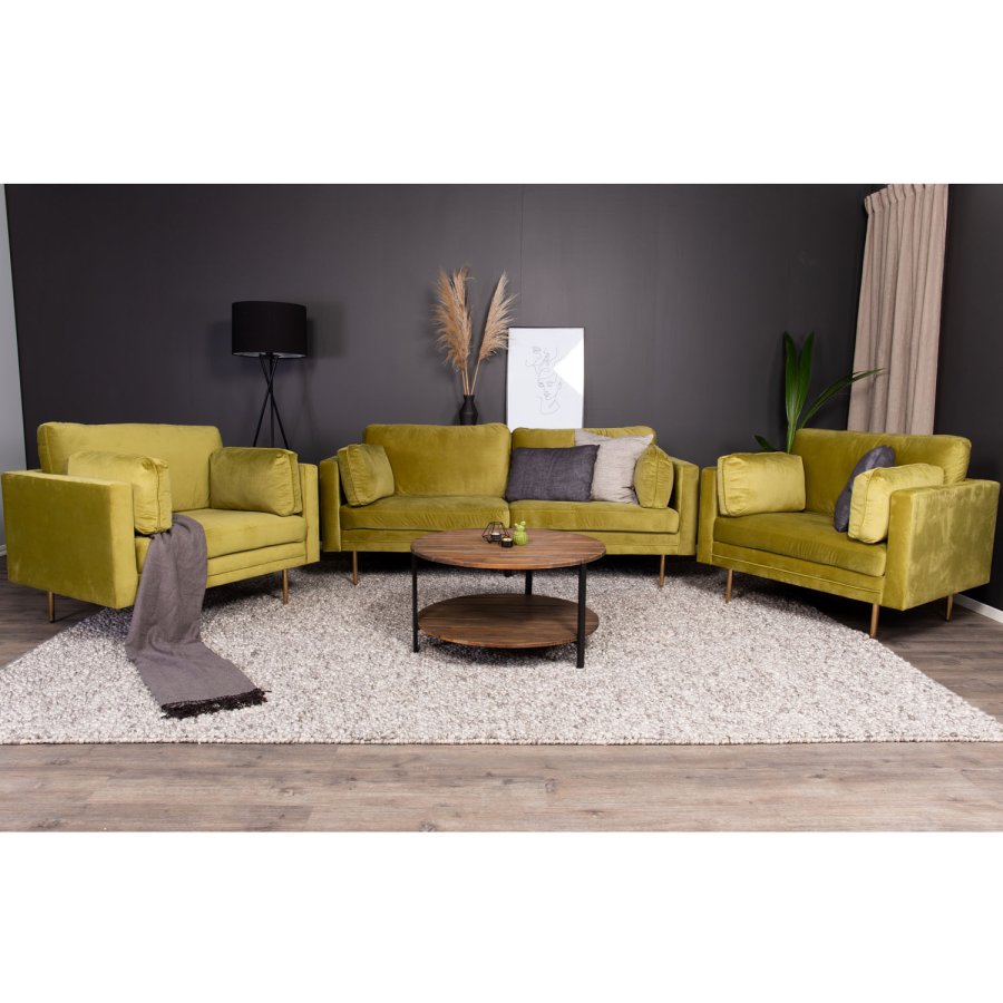 VENTURE DESIGN Boom lnestol, m. armln - grn polyester og metal