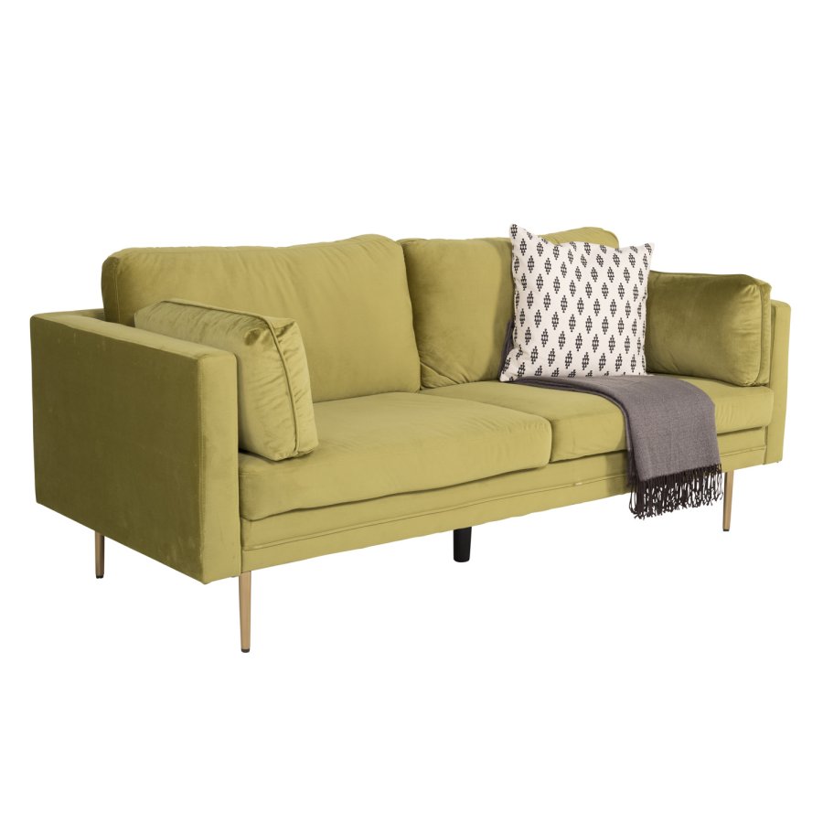 VENTURE DESIGN Boom 3 pers. sofa - grn polyester og metal