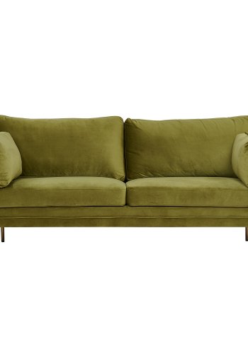 VENTURE DESIGN Boom 3 pers. sofa - grn polyester og metal