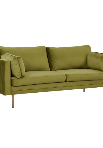 VENTURE DESIGN Boom 3 pers. sofa - grn polyester og metal