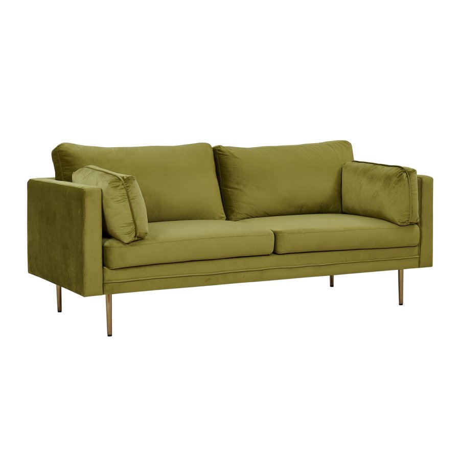 VENTURE DESIGN Boom 3 pers. sofa - grn polyester og metal