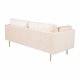 VENTURE DESIGN Boom 3 pers. sofa - creme polyester og metal
