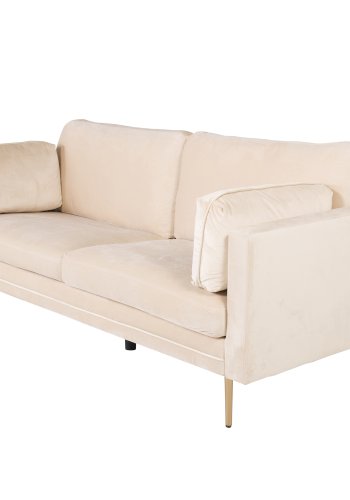 VENTURE DESIGN Boom 3 pers. sofa - creme polyester og metal