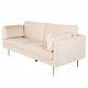 VENTURE DESIGN Boom 3 pers. sofa - creme polyester og metal
