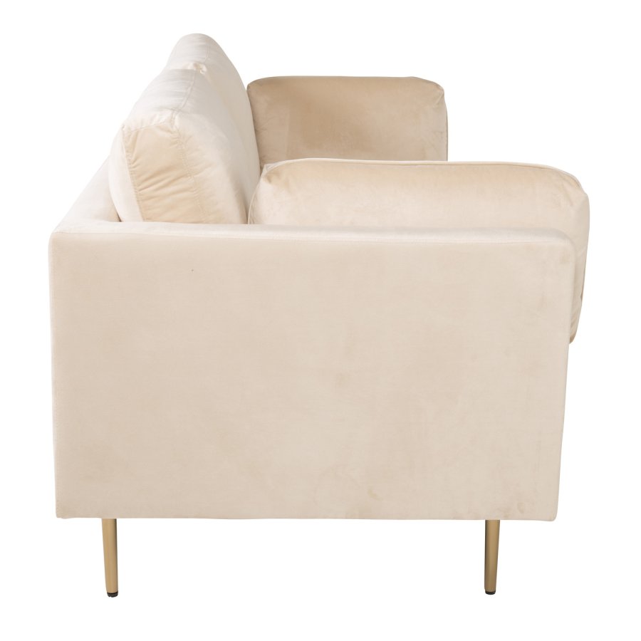 VENTURE DESIGN Boom 3 pers. sofa - creme polyester og metal