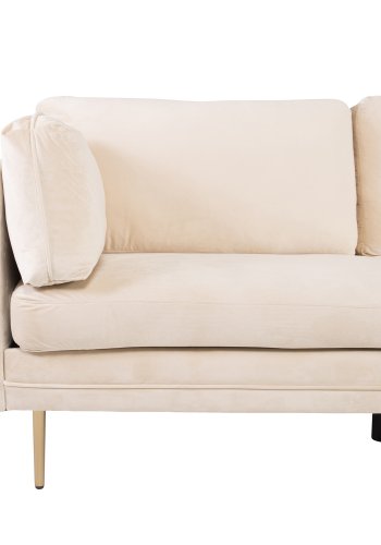 VENTURE DESIGN Boom 3 pers. sofa - creme polyester og metal