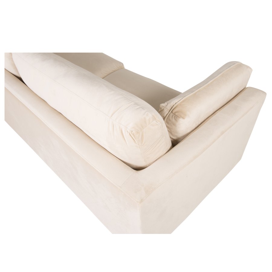 VENTURE DESIGN Boom 3 pers. sofa - creme polyester og metal