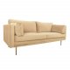 VENTURE DESIGN Boom 3 pers. sofa - creme polyester og metal