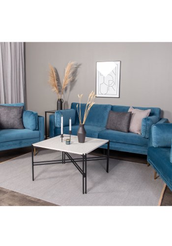 VENTURE DESIGN Boom lnestol, m. armln - bl polyester og metal