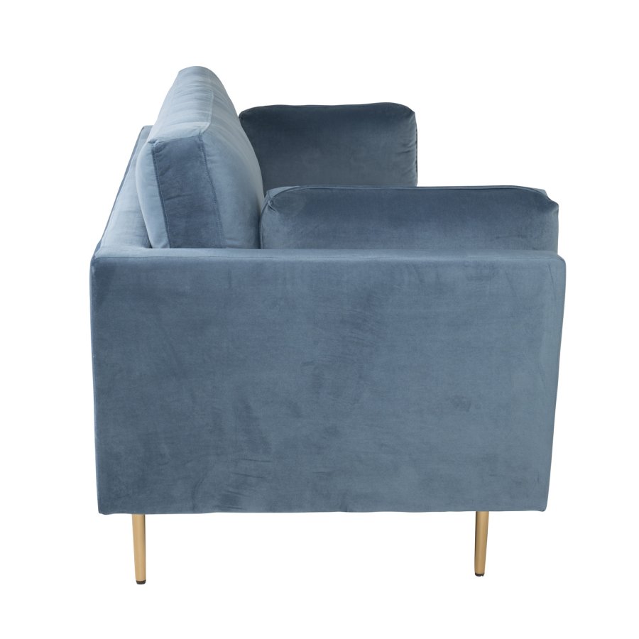 VENTURE DESIGN Boom 3 pers. sofa - bl polyester og metal