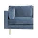 VENTURE DESIGN Boom 3 pers. sofa - bl polyester og metal