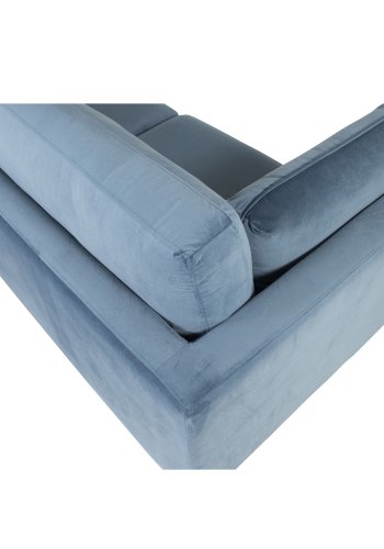 VENTURE DESIGN Boom 3 pers. sofa - bl polyester og metal