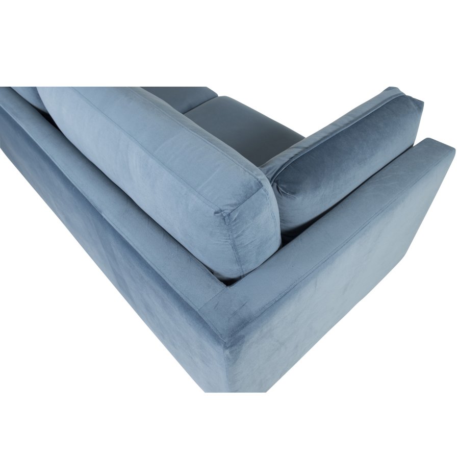 VENTURE DESIGN Boom 3 pers. sofa - bl polyester og metal