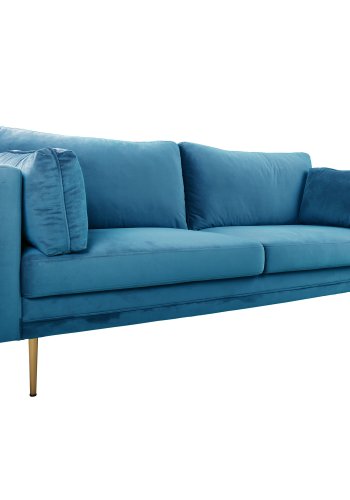 VENTURE DESIGN Boom 3 pers. sofa - bl polyester og metal