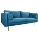 VENTURE DESIGN Boom 3 pers. sofa - bl polyester og metal