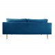VENTURE DESIGN Boom 3 pers. sofa - bl polyester og metal