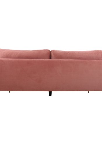 VENTURE DESIGN Boom 3 pers. sofa - rosa polyester og metal