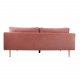 VENTURE DESIGN Boom 3 pers. sofa - rosa polyester og metal