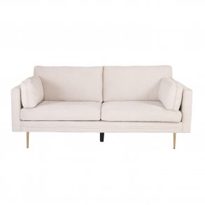 VENTURE DESIGN Boom 3 pers. sofa - beige polyester og metal