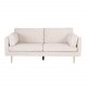 VENTURE DESIGN Boom 3 pers. sofa - beige polyester og metal