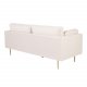 VENTURE DESIGN Boom 3 pers. sofa - beige polyester og metal